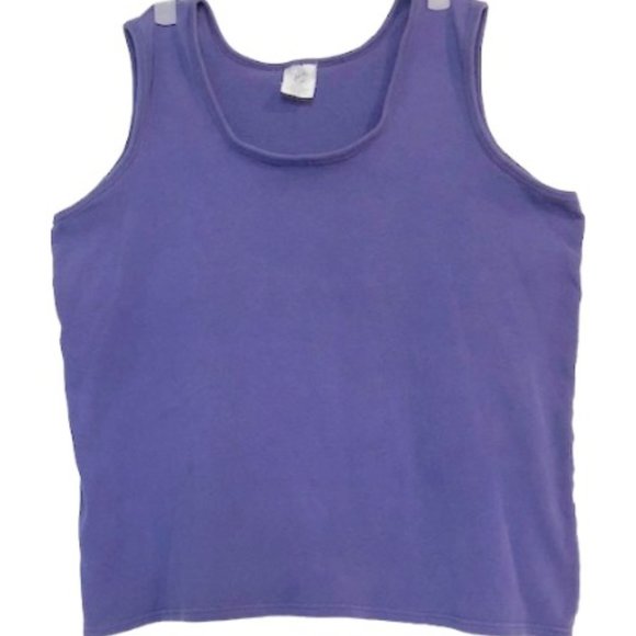 Vintage JUST MY SIZE Stretch Women's Tank Top -14W/16W - Picture 2 of 5